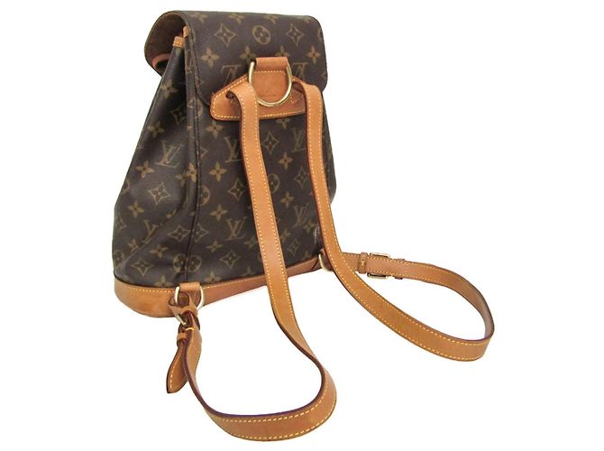 Mochila Louis Vuitton Monogram Montsouris MM M51136 para mujer Castaño - vista 2