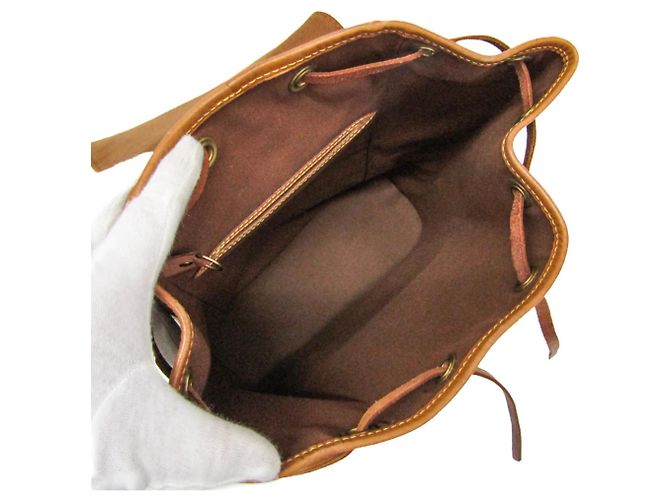 Mochila Louis Vuitton Monogram Montsouris MM M51136 para mujer Castaño - vista 3