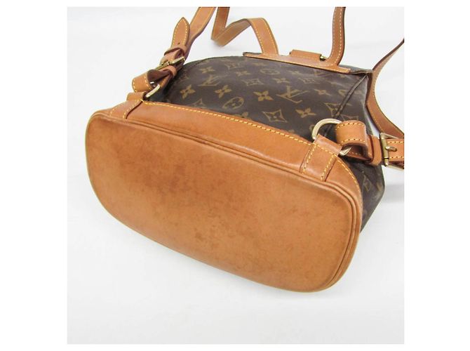 Mochila Louis Vuitton Monogram Montsouris MM M51136 para mujer Castaño - vista 4