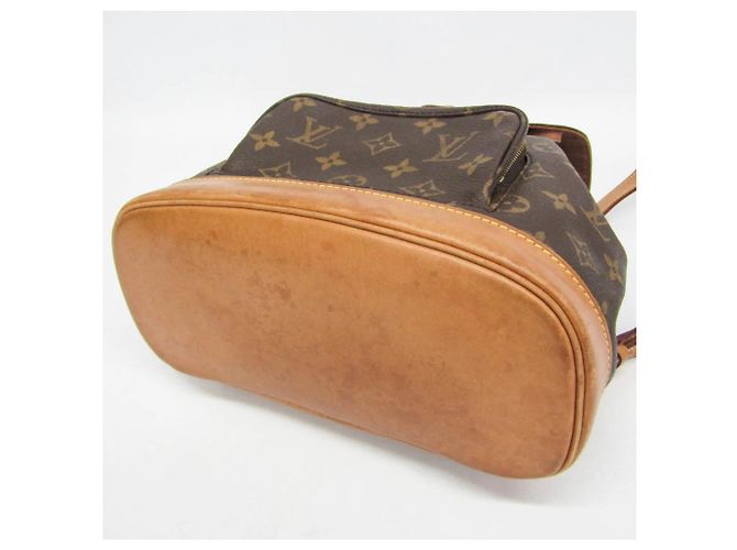 Mochila Louis Vuitton Monogram Montsouris MM M51136 para mujer Castaño - vista 6