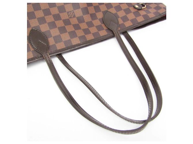 Saco Tote Louis Vuitton Damier Neverfull MM para Mulher Marrom - vista 11