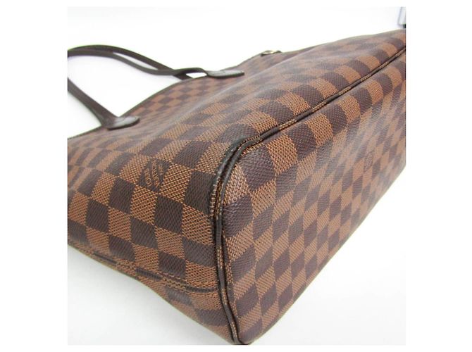 Saco Tote Louis Vuitton Damier Neverfull MM para Mulher Marrom - vista 5