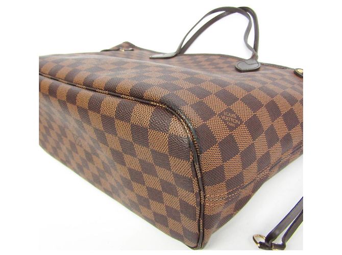 Saco Tote Louis Vuitton Damier Neverfull MM para Mulher Marrom - vista 6
