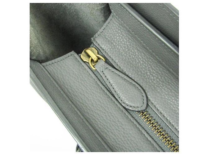 Céline Celine Luggage Micro Shopper 167793 Bolso para mujer Castaño - vista 11