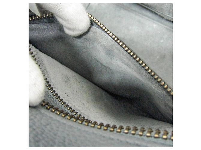 Céline Celine Luggage Micro Shopper 167793 Bolso para mujer Castaño - vista 12