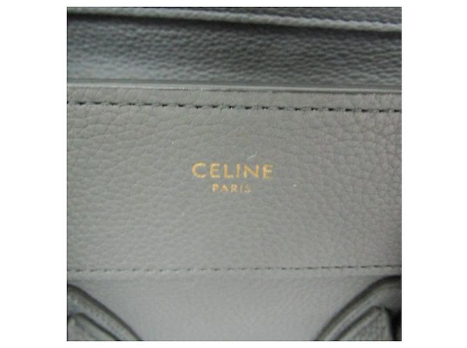 Céline Celine Luggage Micro Shopper 167793 Bolso para mujer Castaño - vista 17