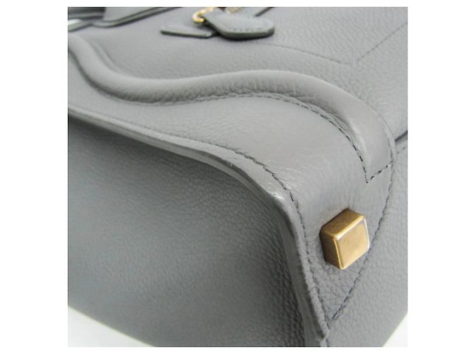 Céline Celine Luggage Micro Shopper 167793 Bolso para mujer Castaño - vista 6