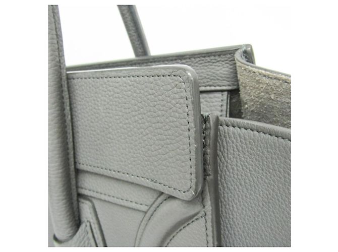 Céline Celine Luggage Micro Shopper 167793 Bolso para mujer Castaño - vista 8