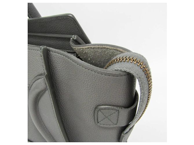 Céline Celine Luggage Micro Shopper 167793 Bolso para mujer Castaño - vista 9