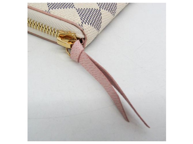 Cartera Louis Vuitton Damier Azur Clemence Rosa - vista 9