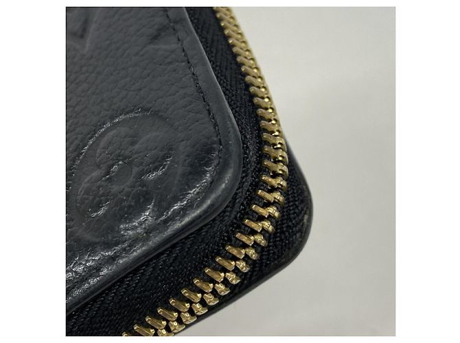Louis Vuitton Monogram Empreinte Portefeuille Clemence Long Wallet Preto - vista 5