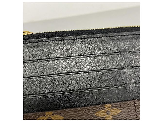 Louis Vuitton Monogram Long Wallet Brown Black - view 5