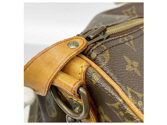 Louis Vuitton Boston Monogram Keepall Bandoulière 55 Marron - vue 10