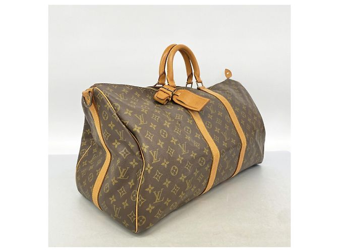 Louis Vuitton Boston Monogram Keepall Bandoulière 55 Marron - vue 2
