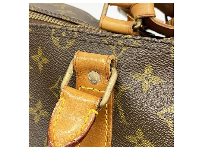 Louis Vuitton Boston Monogram Keepall Bandoulière 55 Marron - vue 9
