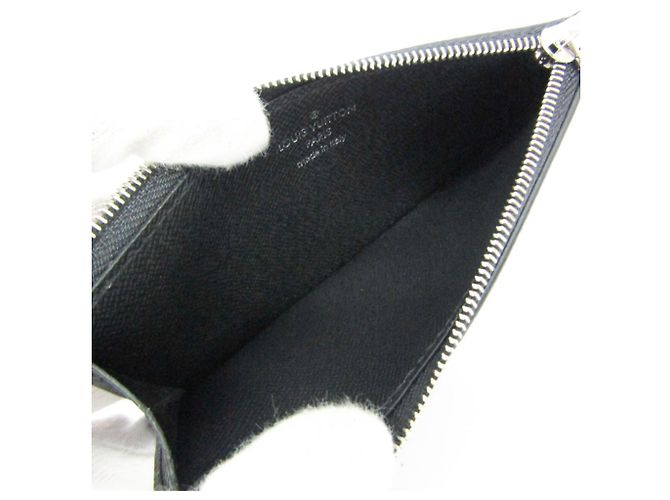 Louis Vuitton Taiga Coin Card Holder M62914 Grigio - vista 3