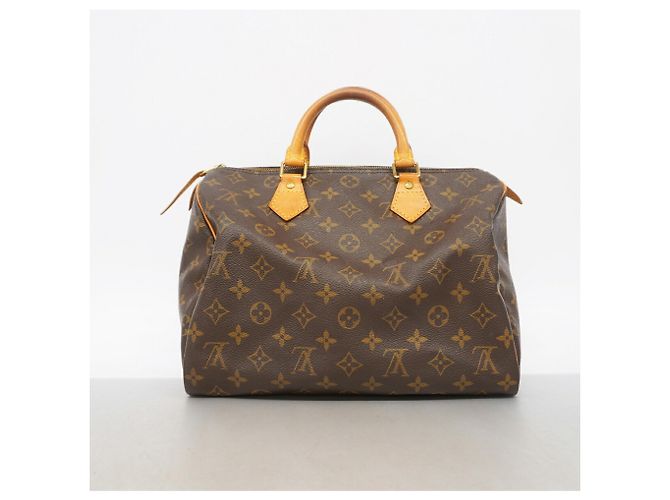 Bolso Louis Vuitton Monogram Speedy 30 Castaño - vista 12