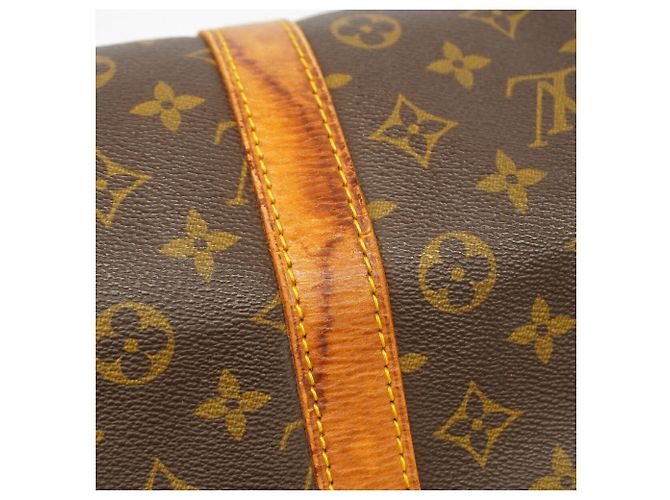 Louis Vuitton Boston Monogram Keepall 55 Brown - view 12