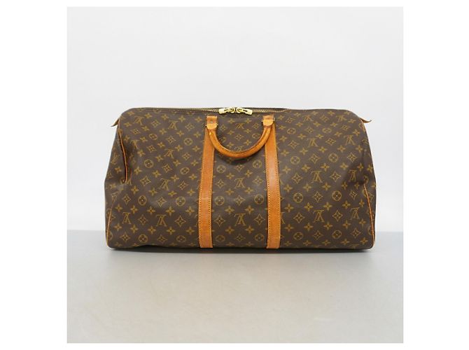 Louis Vuitton Boston Monogram Keepall 55 Brown - view 14