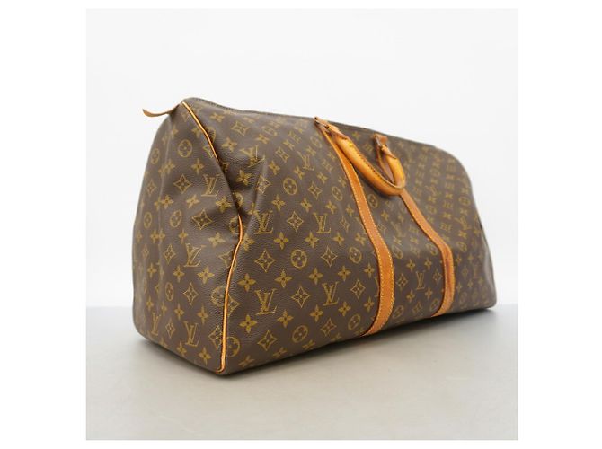 Louis Vuitton Boston Monogram Keepall 55 Brown - view 2