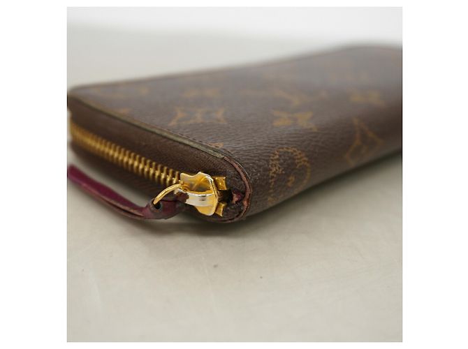 Louis Vuitton Monogram Portefeuille Clemence Long Wallet Fuschia - view 6
