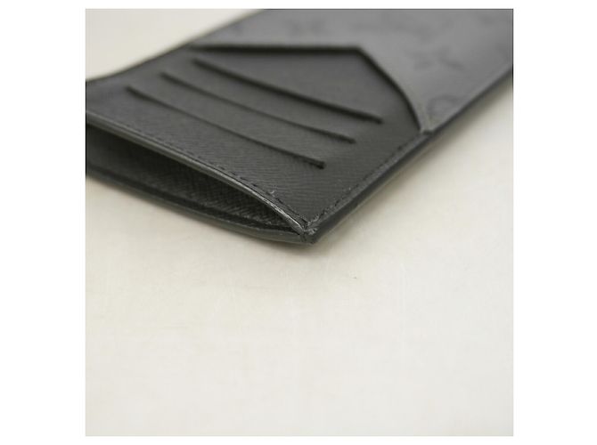 Louis Vuitton Monogram Eclipse Reverse Coin Card Holder Castaño Negro - vista 5