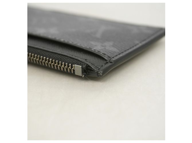 Louis Vuitton Monogram Eclipse Reverse Coin Card Holder Castaño Negro - vista 6