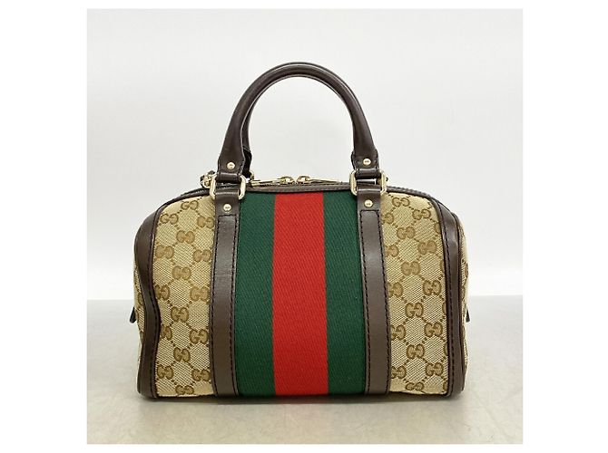 Bolsa Gucci GG Canvas Sherry Line Marrom - vista 10