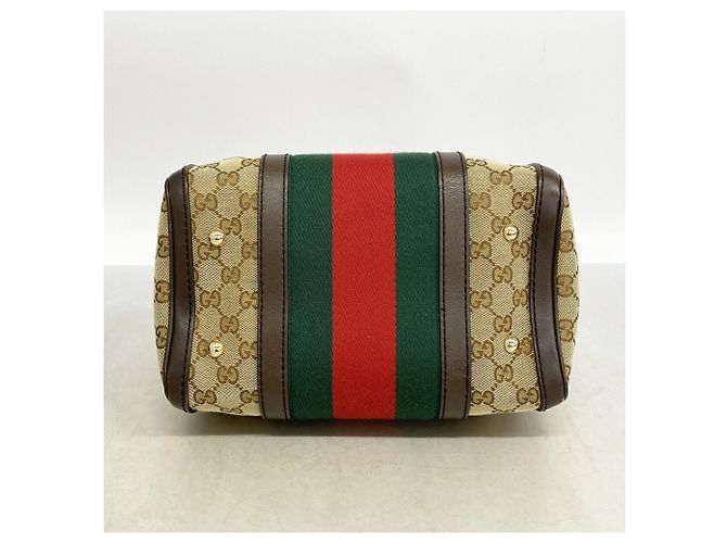 Bolsa Gucci GG Canvas Sherry Line Marrom - vista 3