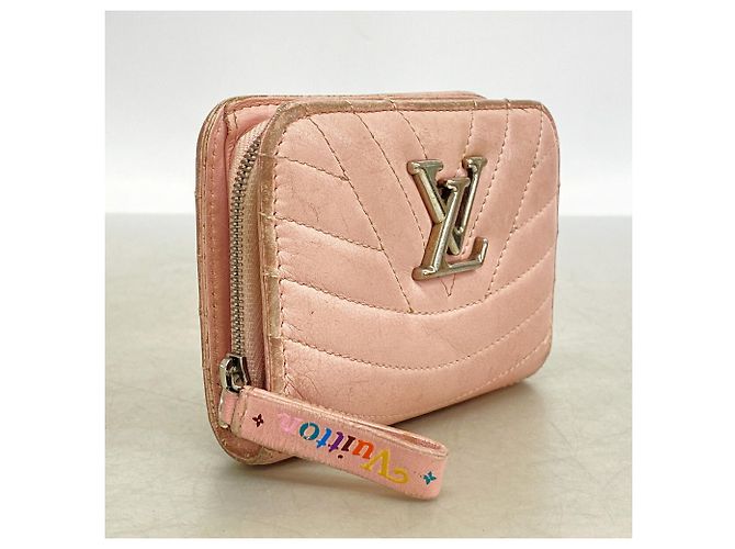 Portafoglio compatto con zip Louis Vuitton New Wave Rosa - vista 2