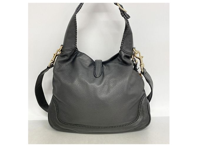 Gucci Bamboo New Jackie Handtasche Schwarz - Ansicht 13