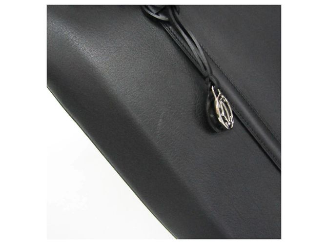 Borsa a spalla tote in pelle da donna Cartier Cabochon Nero - vista 14