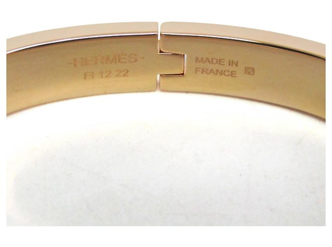 Hermès Hermes Clic Mini Click Chaine d'Ancre Bangle Pink Golden - view 12