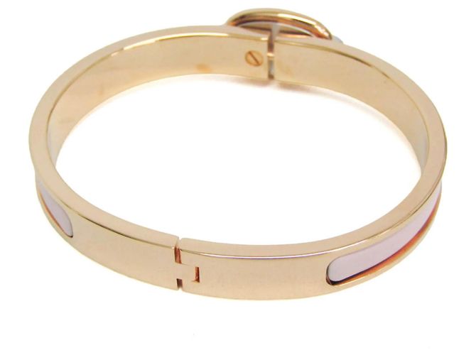 Hermès Hermes Clic Mini Click Chaine d'Ancre Bangle Pink Golden - view 2