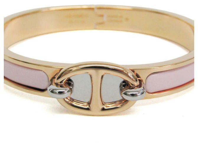 Hermès Hermes Clic Mini Click Chaine d'Ancre Bangle Pink Golden - view 8
