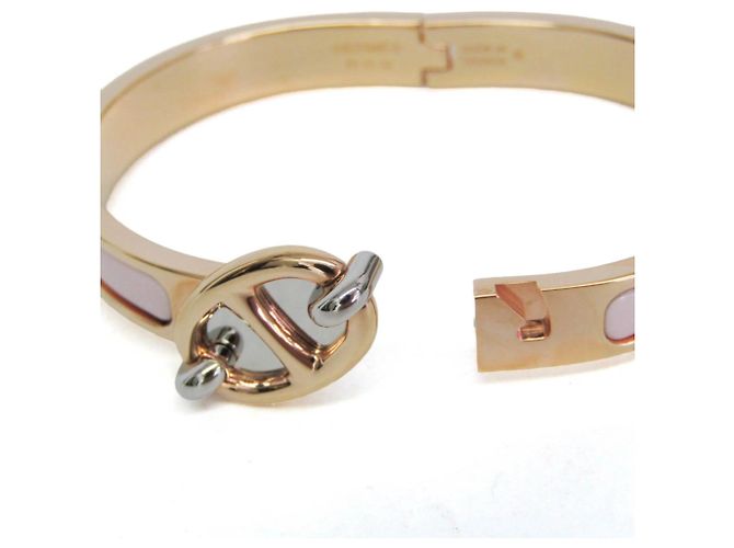 Hermès Hermes Clic Mini Click Chaine d'Ancre Bangle Pink Golden - view 9