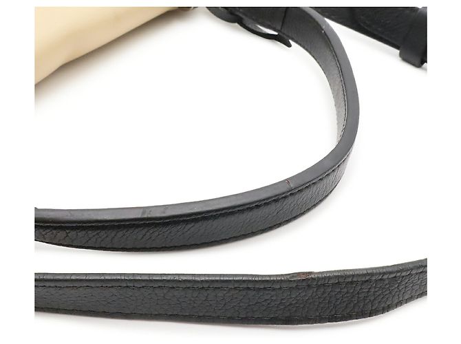 Sac à main Louis Vuitton Lockme Cartable Noir Beige - vue 5