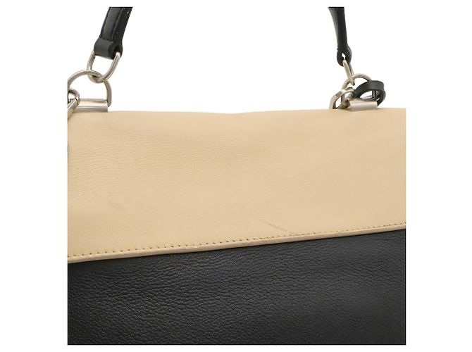 Sac à main Louis Vuitton Lockme Cartable Noir Beige - vue 9