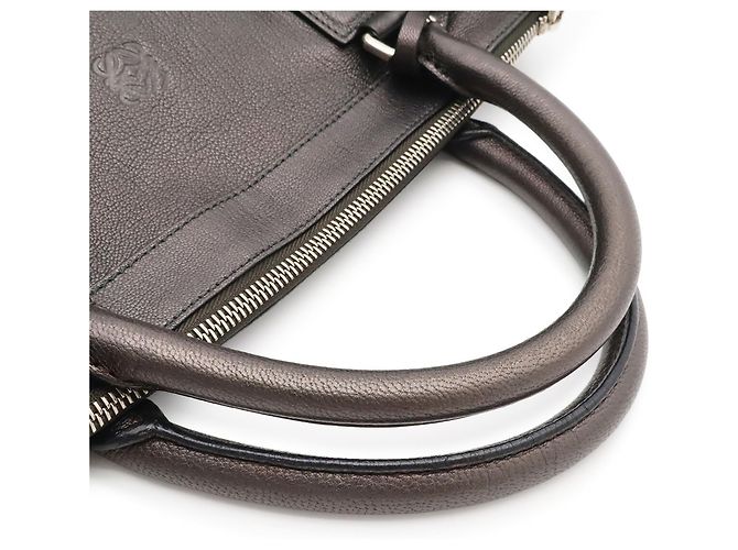 Bolso de hombro Loewe Mini Boston Castaño Azul - vista 5