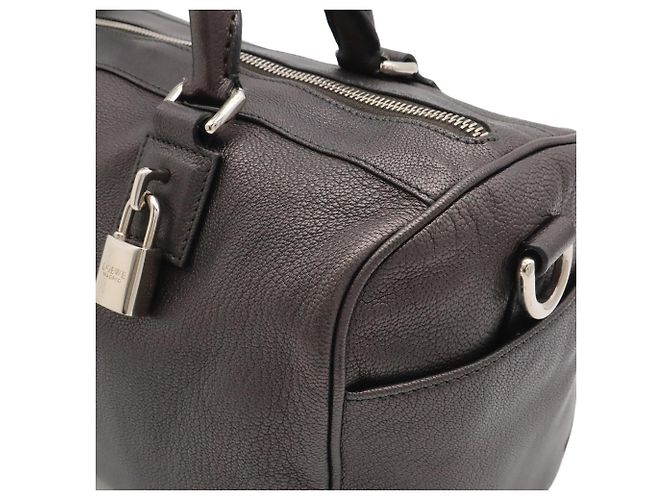 Bolso de hombro Loewe Mini Boston Castaño Azul - vista 8