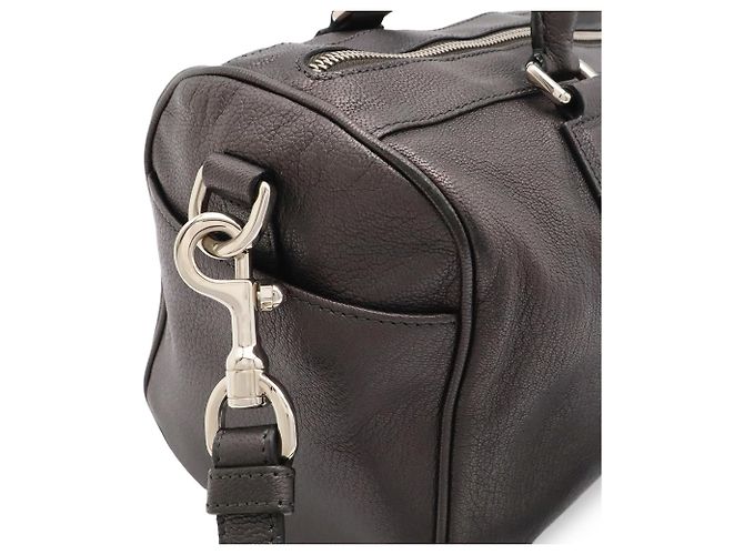 Bolso de hombro Loewe Mini Boston Castaño Azul - vista 9