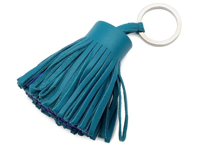 Hermès Hermes Carmen Bicolor Schlüsselanhänger Blau - Ansicht 3