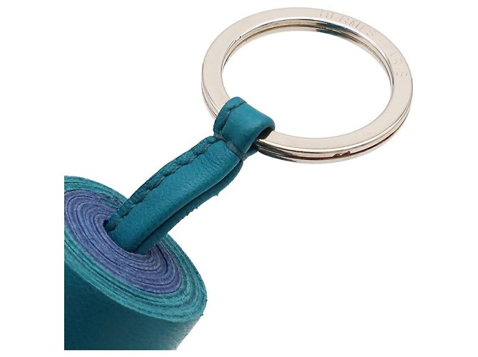 Hermès Hermes Carmen Bicolor Schlüsselanhänger Blau - Ansicht 4