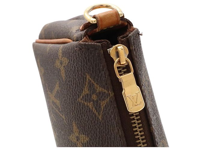 Pochette Louis Vuitton Monogram Eva Marron - vue 7