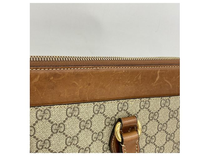 Borsa a mano 2-Way Gucci GG Supreme Brown Marrone - vista 12