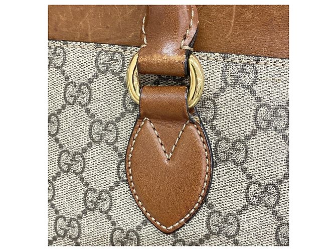 Borsa a mano 2-Way Gucci GG Supreme Brown Marrone - vista 13