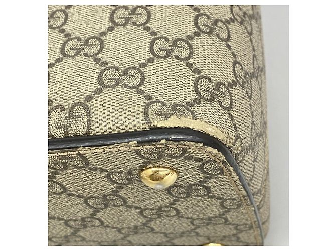Borsa a mano 2-Way Gucci GG Supreme Brown Marrone - vista 6