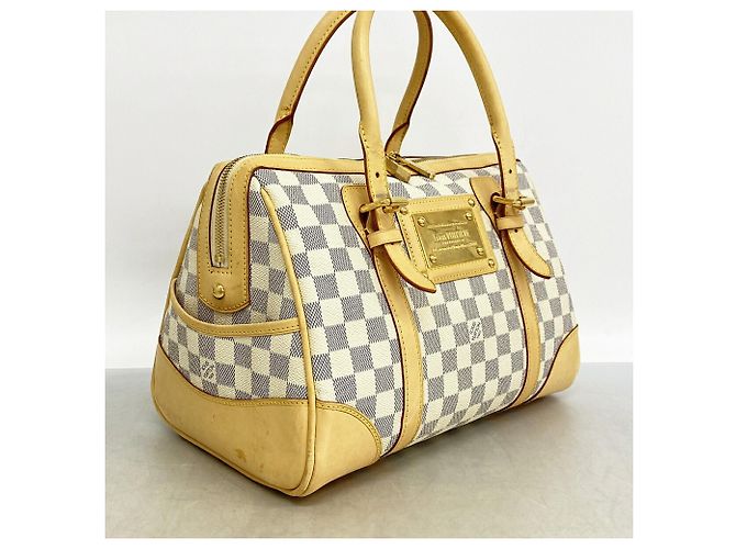 Louis Vuitton Damier Azur Berkeley Handtasche Weiß - Ansicht 2