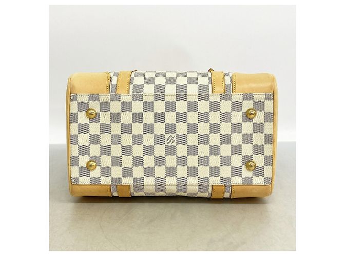 Louis Vuitton Damier Azur Berkeley Handtasche Weiß - Ansicht 3