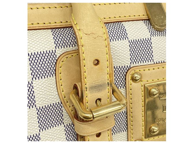 Louis Vuitton Damier Azur Berkeley Handtasche Weiß - Ansicht 8